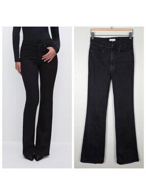 Good American Good Classic Bootcut Jeans Black Size 27